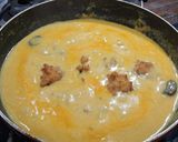 A picture of step 10 of Punjabi Kadhi Pakora with Rice.