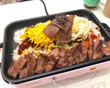 A picture of step 1 of Korean-Style Iberico Pork Teppan Bibimbap.
