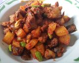 Foto langkah ke 8 dari resep Sambel goreng kentang ati ampela + petai.