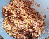 Foto del paso 2 de la receta: Hamburguesas de avena, vegetales y jamón