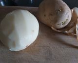 A picture of step 1 of Potato Cheese Omlette- Kids Snack Brunch.
