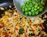 A picture of step 5 of Veg Fried Rice.