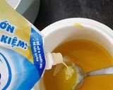 Hình bước làm 1 của món Thạch rau câu 3 màu mix Bí đỏ + sữa + milo (Nắng sữa Milo)