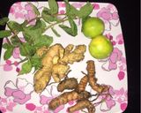 A picture of step 1 of Turmeric juice 🥤.