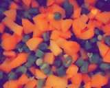 A picture of step 3 of Chips nd plantain with carrot source.