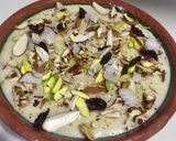 A picture of step 4 of Singhara kheer.