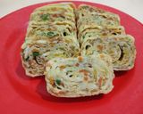 Foto langkah ke 5 dari resep Telur Gulung Korea.