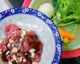 Hình bước làm 2 của món Thịt bò xào súp lơ xanh