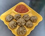 A picture of step 6 of Dumplings/wheat momos recipe.