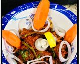 A picture of step 1 of Spicy Mutton fry.