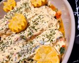 Une image de l'étape 6 de Pavés de saumon en cocotte à la crème citron 🍋 ciboulette échalotes.
