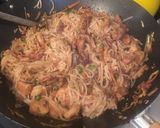 A picture of step 7 of “Fake out” Pad Thai.