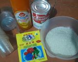 Foto langkah ke 1 dari resep Puding Sutra Toping Sirup Jeruk (5 bahan, 136 kalori percup).