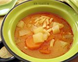 Zsenge karalábéleves recept fázis 2 fotója