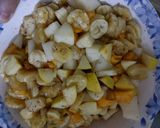 A picture of step 1 of Fruit chat😍#CookpadRamadan #RamadanSpecial.