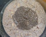 A picture of step 3 of Morning freshness (chia,oats with almond milk without sugar).