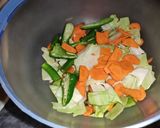 A picture of step 6 of Chinese rice with chicken Chilli.