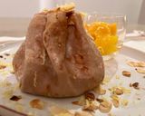A picture of step 4 of Chestnut Flour Crêpes with Mango.