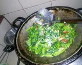 Foto langkah ke 5 dari resep Kangkung tumis santan teri.