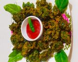 हरे भरे पालक पकौड़े (Hare bhre palak pakode recipe in Hindi) रेसिपी चरण 4 फोटो