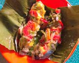 Foto langkah ke 5 dari resep Pais Ikan Patin bekuhup cubik.