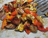 Foto del paso 2 de la receta Verduras asadas con salmón ahumado