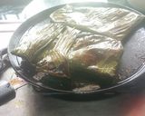 A picture of step 6 of Gondhoraj Pabda Paturi/ Kafir lime fish paturi.