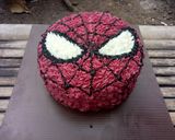 Foto langkah ke 6 dari resep Kue ulang tahun karakter spiderman  base red velvet cake.