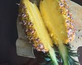 A picture of step 1 of Surf and Turf Pineapple.