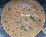 A picture of step 2 of Malabar Spinach-Besan Chilla.