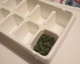 A picture of step 2 of Sage in Olive Oil.
