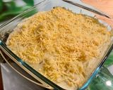 A picture of step 5 of Shepherd's Pie with Cauliflower Mash.