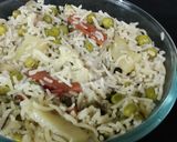 A picture of step 5 of Vegetables Pulao.