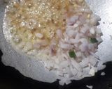 A picture of step 2 of Italian egg soup.