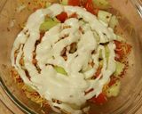 A picture of step 18 of Taisen's lasagna roll ups.