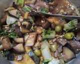Foto del paso 5 de la receta: Salteado de acelga, berenjena, aceitunas y jamón