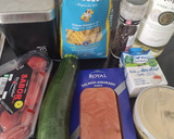 Foto del paso 1 de la receta: Penne Rigate al Wok con Calabacín, Cherry y Salmón Ahumado