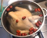 營養滿分紅棗枸杞糯米雞湯湯的食譜步驟4照片