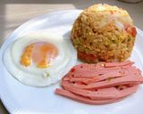 รูปขั้นตอนการทำที่ 2 ของ ข้าวผัดโบโลน่า🐷🐷