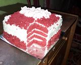 Foto langkah ke 9 dari resep Red Velvet Cake.