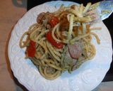 Φωτογραφία βήματος 10 της συνταγής Bucatini με pesto ρόκας