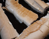 A picture of step 2 of Butter Fried Cuban Bread.