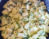A picture of step 5 of Baked Pasta with Arugula Pesto.