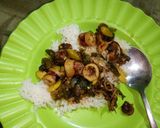 Foto langkah ke 5 dari resep Tumis tauco cumi+kerang Pedas.