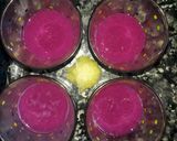 A picture of step 3 of Jamun panna.