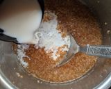 A picture of step 3 of Mango Daliya/ Mango porridge.
