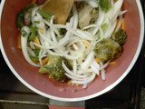 Salteado de verduras con tofu