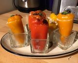 Une image de l'étape 10 de Minis poivrons farcis thon feta et citron en verrine.