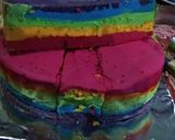 Foto langkah ke 4 dari resep Rainbow cake irit telur.