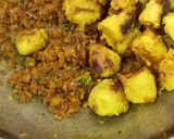 A picture of step 4 of Arbi Dry Sabji.